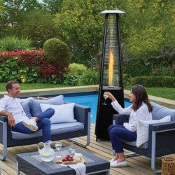 Chauffage extérieur Flamme Noire