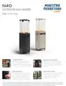 Chauffage à gaz extérieur